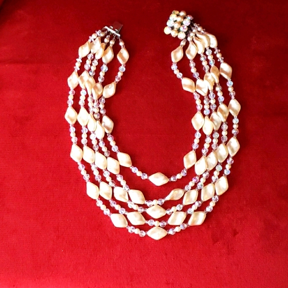 not known Jewelry - Vintage Czech glass necklace